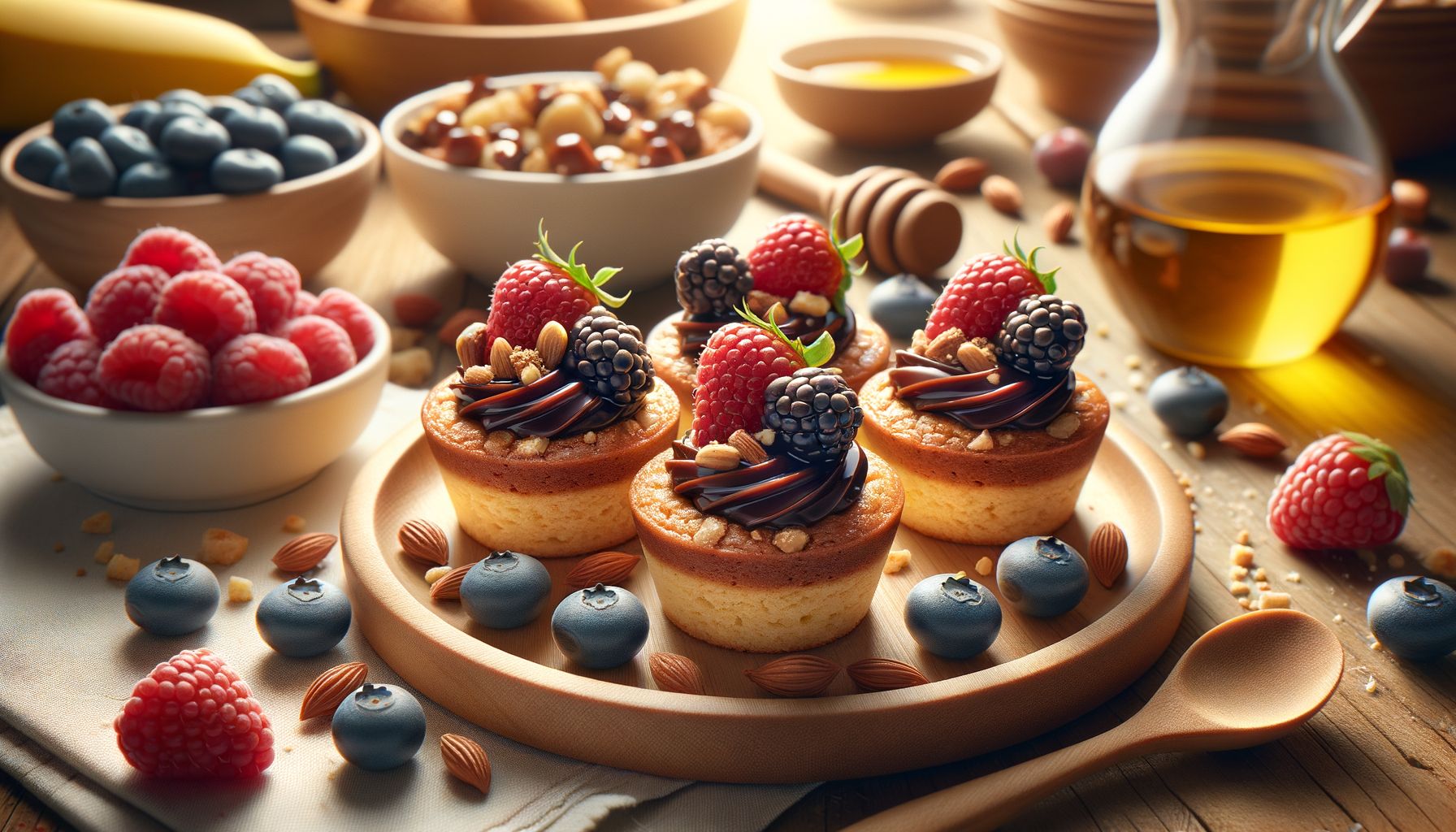 Kleine Kuchen im Miniformat