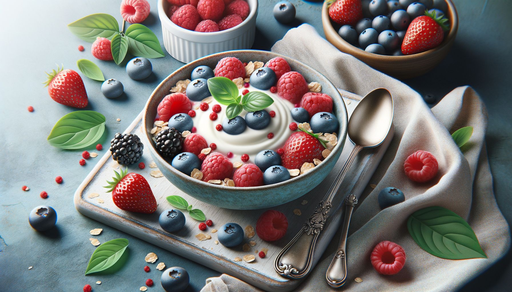 Joghurt mit frischen Beeren
